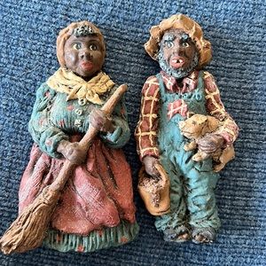 Vintage June McKenna African American Christmas ornaments, EUC